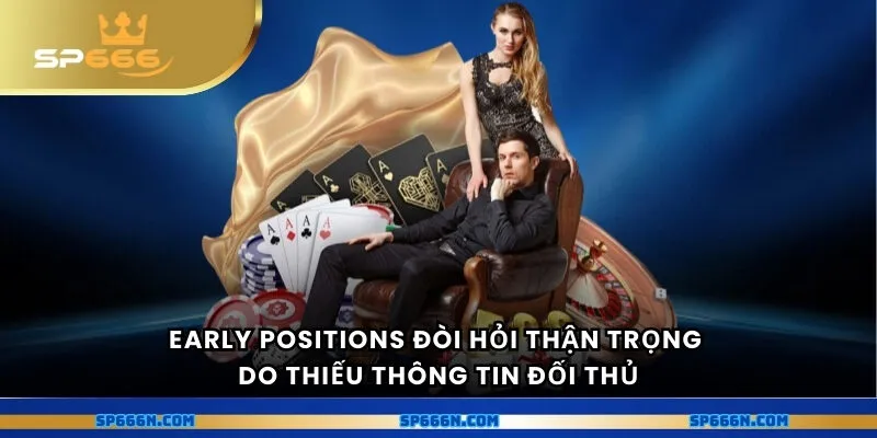 Early Positions đòi hỏi thận trọng do thiếu thông tin đối thủ